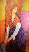 Amedeo Modigliani Portrait of Jeanne Hebuterne oil on canvas